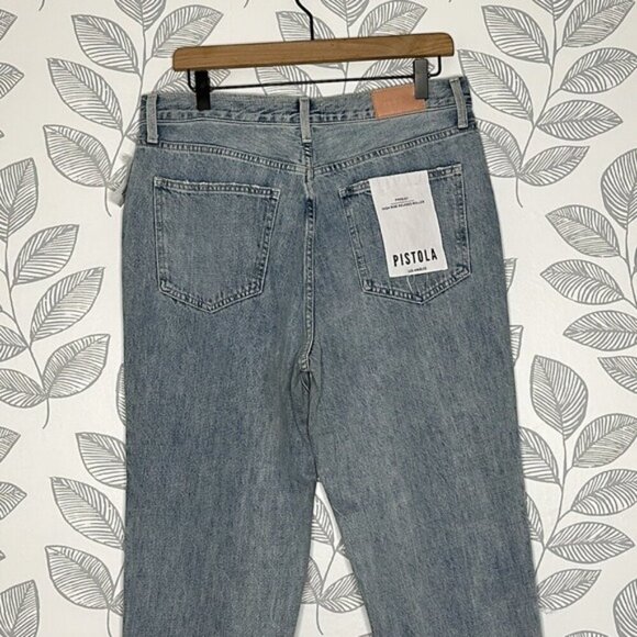 Pistola Blue Jeans NWT Presley High Rise Relaxed Roller Size 30 - Picture 6 of 9